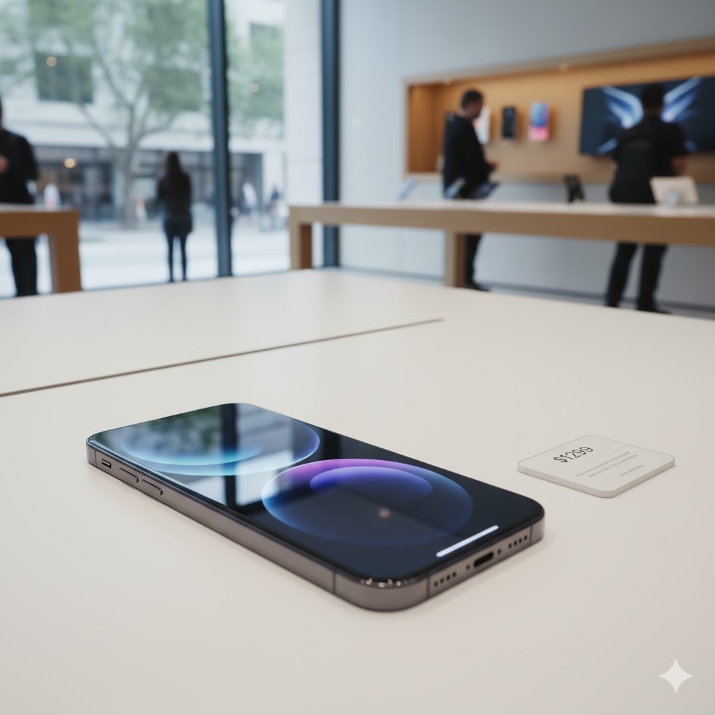 iPhone 17 price tag close-up